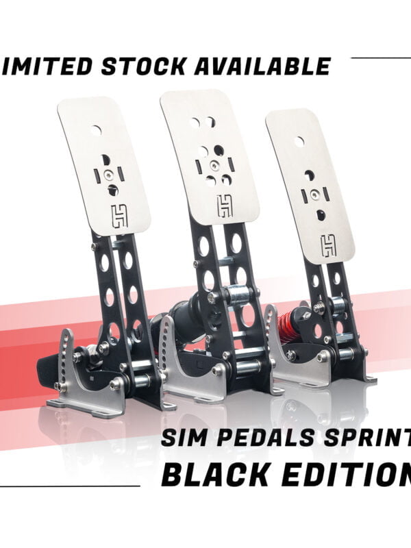 Sim Pedals Sprint 3 Pedals - Black Edition